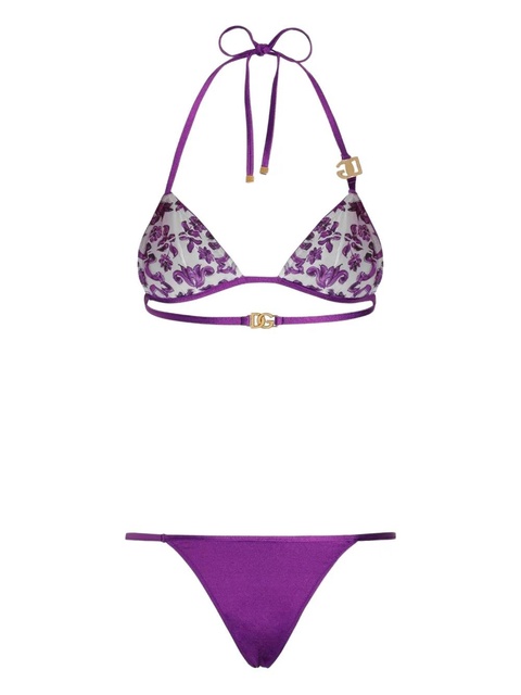 Dolce & Gabbana reversible bikini set - Purple - zdjęcie produktu nr 2