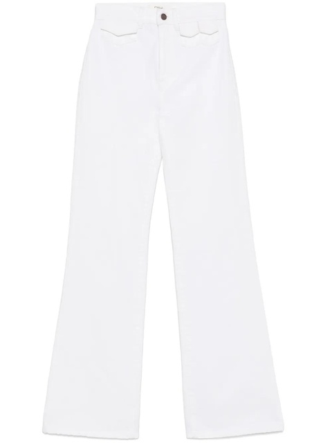 Chloé high-waisted straight-leg jeans - White - zdjęcie produktu nr 1