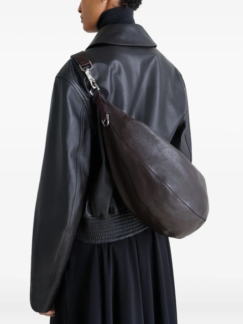 LEMAIRE Quiver curved zip shoulder bag - Brown - zdjęcie produktu nr 2