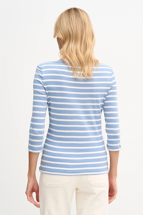 Tommy Hilfiger longsleeve bawełniany kolor niebieski WW0WW40589 - zdjęcie produktu nr 2