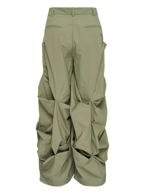 GANNI drapey trousers - Green - zdjęcie produktu nr 2