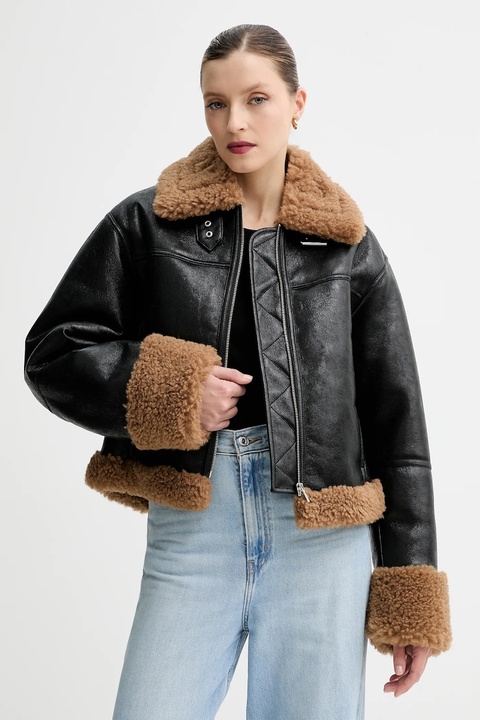 Stand Studio kurtka Kia kolor czarny przejściowa oversize 66575-9412 - zdjęcie produktu nr 2