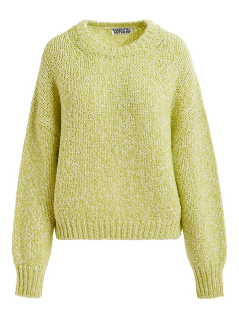 Essentiel Antwerp Izura mélange-knit sweater - Green - zdjęcie produktu nr 1