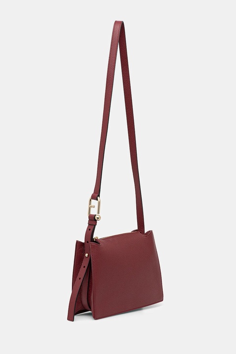 Furla torebka skórzana kolor bordowy WB01275.HSF000.0053S - zdjęcie produktu nr 2