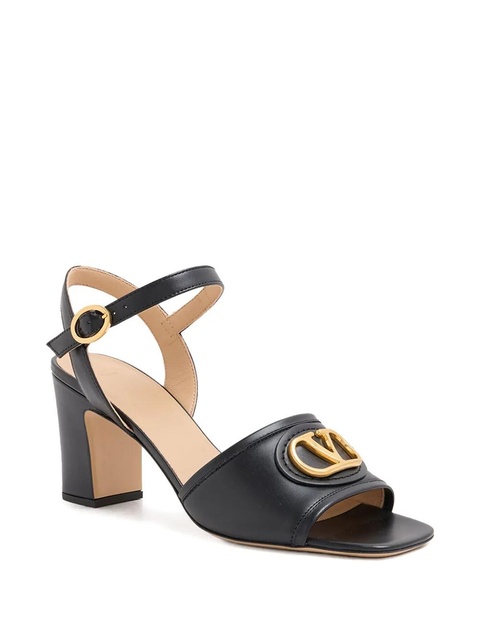 Valentino Garavani 75mm VLogo block-heel sandals - Black - zdjęcie produktu nr 1