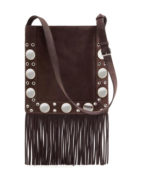 Valentino Garavani Nellcôte fringed cross body bag - Brown - zdjęcie produktu nr 2