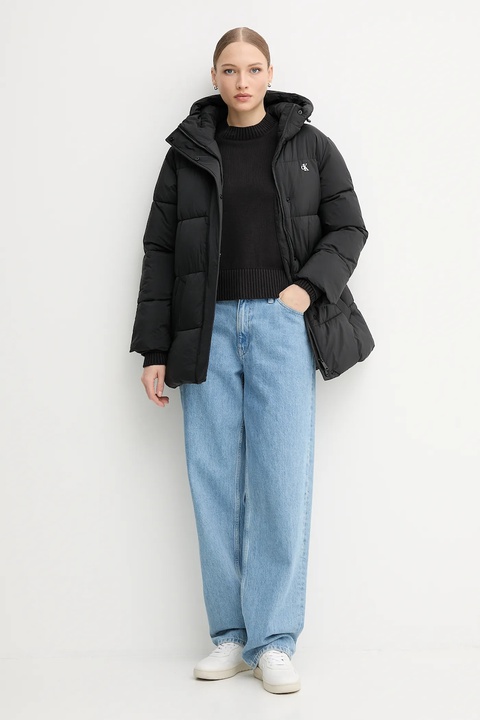 Calvin Klein Jeans kurtka kolor czarny zimowa LV047D507G - zdjęcie produktu nr 2