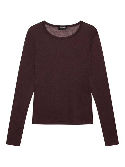 ANINE BING Sylvie long-sleeve T-shirt - Brown - zdjęcie produktu nr 1