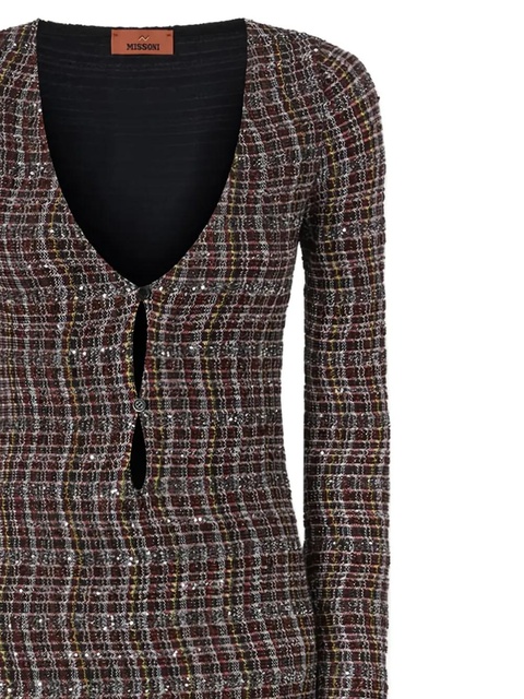 Missoni long-sleeve button-fastening maxi dress - Blue - zdjęcie produktu nr 2