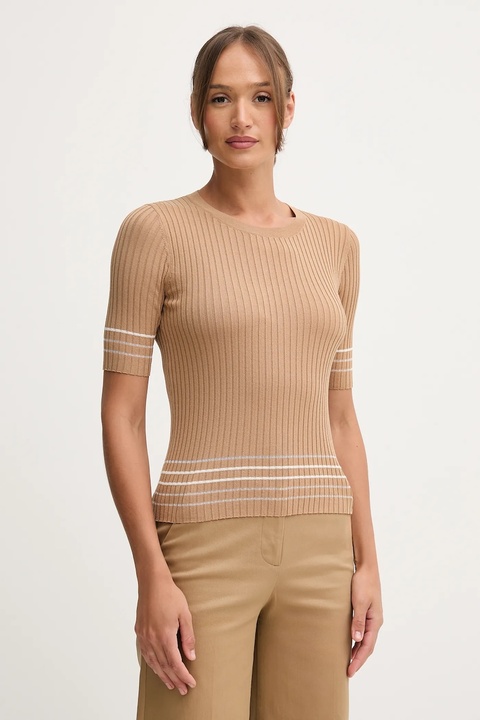 United Colors of Benetton sweter damski kolor brązowy 1E3RE10EK - zdjęcie produktu nr 1