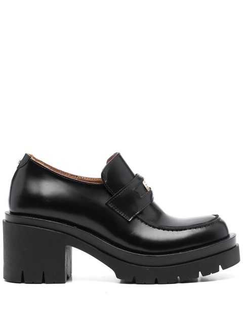 Maje 100mm leather loafers - Black - zdjęcie produktu nr 1