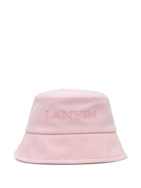 Lanvin logo-embroidered bucket hat - Pink - zdjęcie produktu nr 1