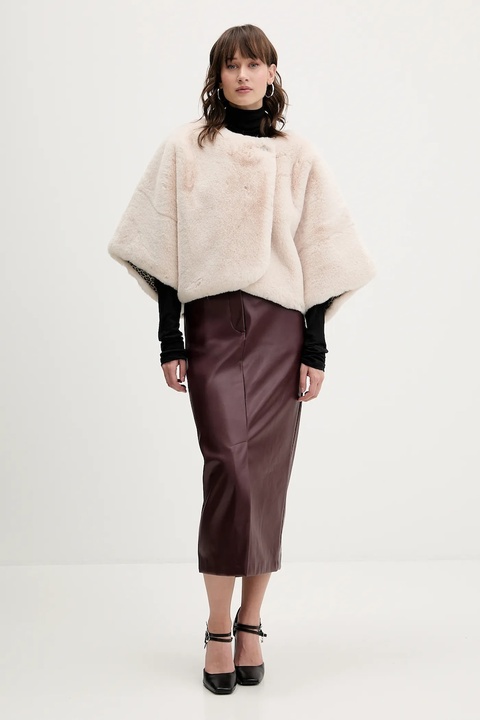 Blugirl Blumarine płaszcz kolor beżowy PF5006.T0300 - zdjęcie produktu nr 2