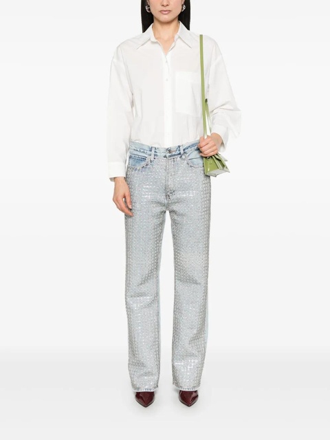AGOLDE Naya cropped shirt - White - zdjęcie produktu nr 2