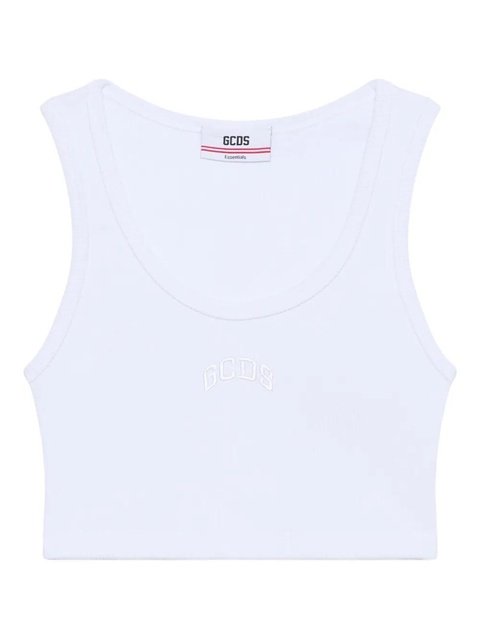 GCDS ribbed tank top - White - zdjęcie produktu nr 1