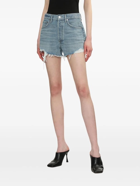 AGOLDE ripped denim shorts - Blue - zdjęcie produktu nr 2