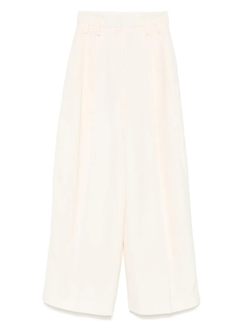 Jil Sander pleat-detailed trousers - White - zdjęcie produktu nr 1