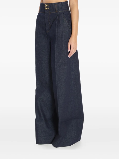ZIMMERMANN Hypnotic high-waist pleated wide jeans - Blue - zdjęcie produktu nr 2