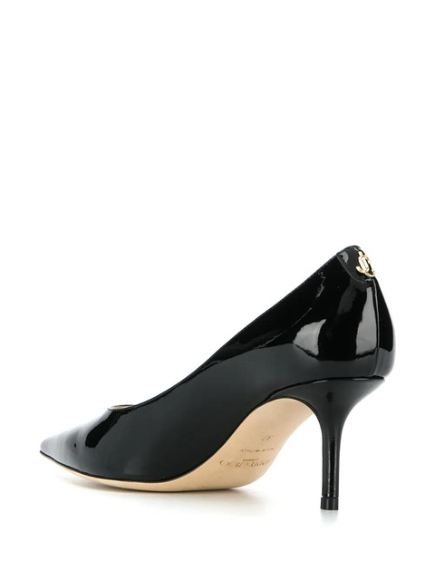 Jimmy Choo logo plaque pumps - Black - zdjęcie produktu nr 2