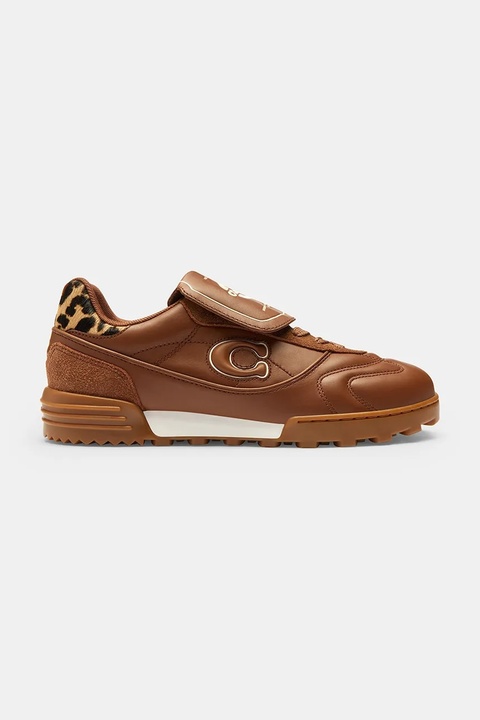 Coach sneakersy skórzane Coach Match damskie kolor brązowy CCI43 - zdjęcie produktu nr 2