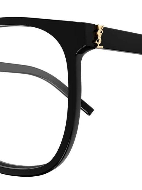 Saint Laurent Eyewear round-frame glasses - Black - zdjęcie produktu nr 1