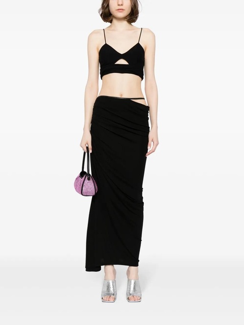 Christopher Esber draped maxi skirt - Black - zdjęcie produktu nr 2