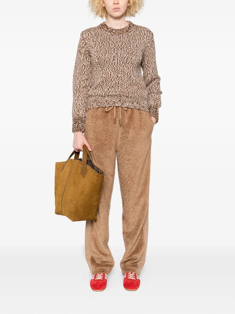 Moncler speckled crew-neck jumper - Brown - zdjęcie produktu nr 1