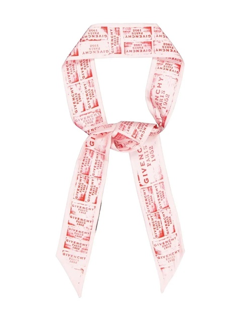Givenchy logo-stamp silk scarf - Pink - zdjęcie produktu nr 2
