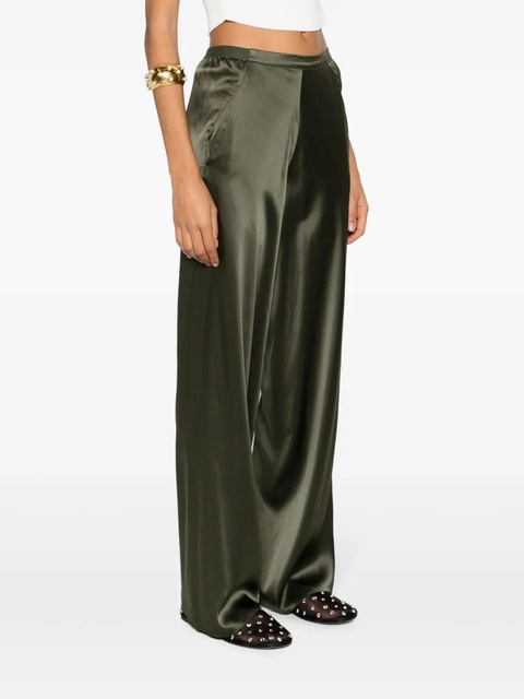 Christopher Esber wide-leg silk trousers - Green - zdjęcie produktu nr 2