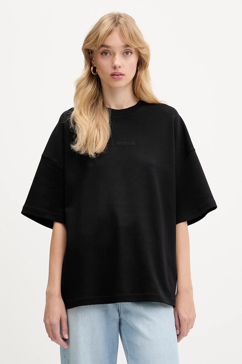 La Mania t-shirt bawełniany NAN damski kolor czarny NAN - zdjęcie produktu nr 1
