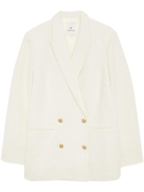 ANINE BING Jasmine double-breasted blazer - Neutrals - zdjęcie produktu nr 1