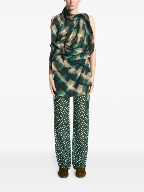 DRIES VAN NOTEN leather loafers - Green - zdjęcie produktu nr 2
