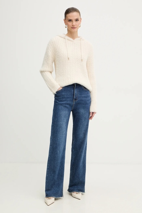 Morgan sweter damski kolor beżowy MCOCO - zdjęcie produktu nr 2