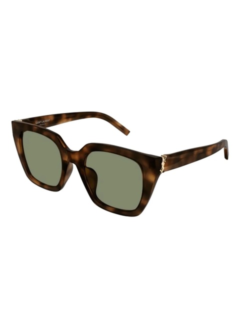 Saint Laurent Eyewear tortoiseshell geometric sunglasses - Brown - zdjęcie produktu nr 1