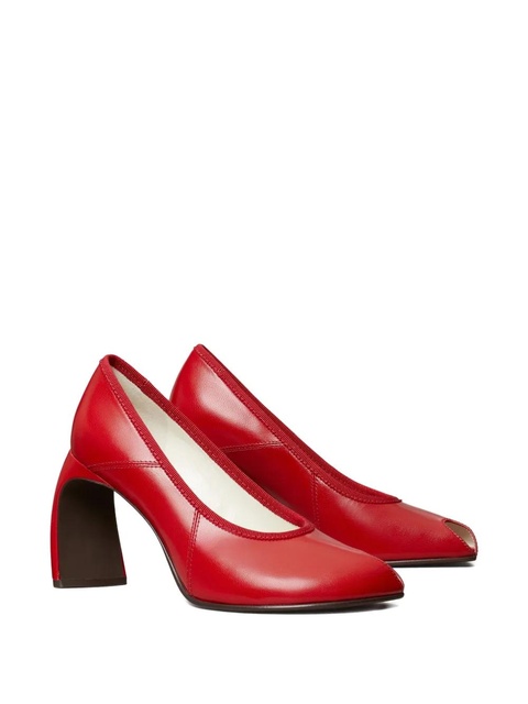 Tory Burch 90mm peep-toe pumps - Red - zdjęcie produktu nr 1