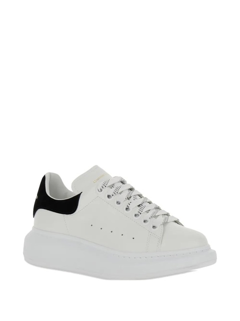 Alexander McQueen Oversized round-toe leather sneakers - White - zdjęcie produktu nr 2