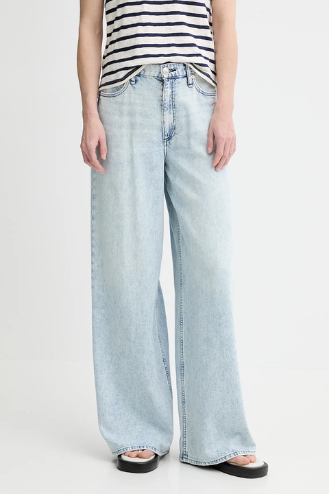 Rag & Bone jeansy damskie kolor niebieski WDD25S2952FWBE - zdjęcie produktu nr 1