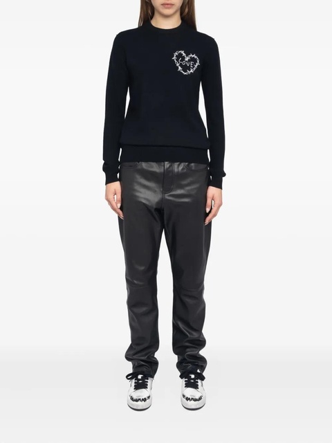 Zadig&Voltaire heart-detail sweater - Black - zdjęcie produktu nr 1