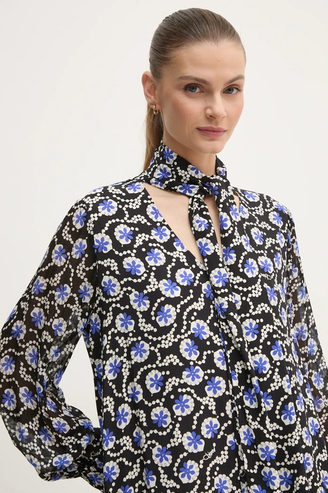 DIANE VON FURSTENBERG sukienka kolor czarny mini rozkloszowana DVFDL4S045 - zdjęcie produktu nr 2