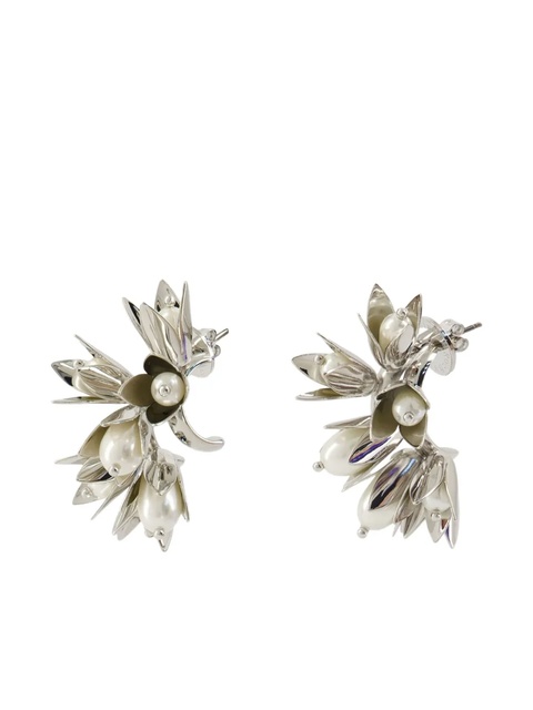 Simone Rocha pearl-embellishment earrings - Silver - zdjęcie produktu nr 1