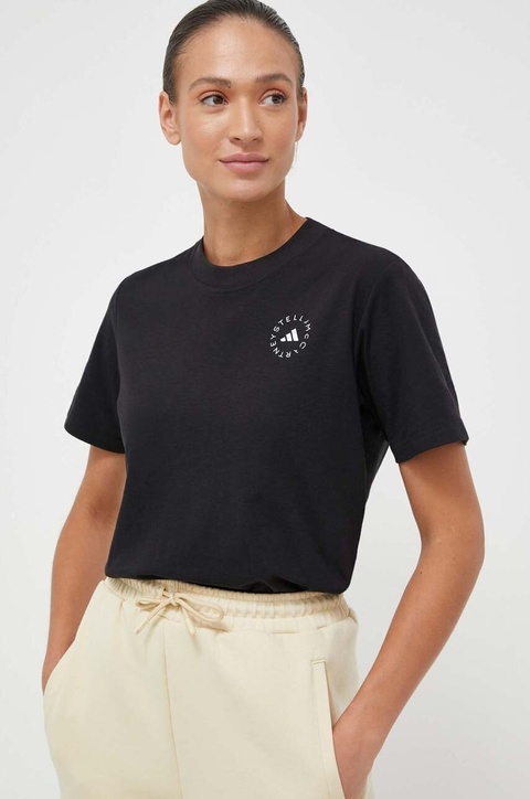 adidas by Stella McCartney t-shirt damski kolor czarny HR9170 - zdjęcie produktu nr 1