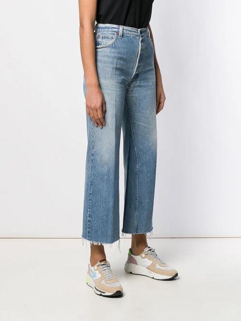 RE/DONE straight-leg cropped jeans - Blue - zdjęcie produktu nr 2