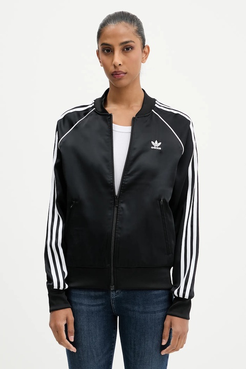 adidas Originals bluza SST SATIN damska kolor czarny z aplikacją JZ6733 - zdjęcie produktu nr 1