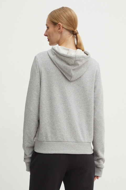 Reebok bluza damska kolor szary z kapturem melanżowa 100075635 - zdjęcie produktu nr 2