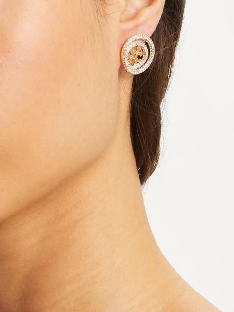 Tory Burch Miller double-ring stud earrings - Gold - zdjęcie produktu nr 2