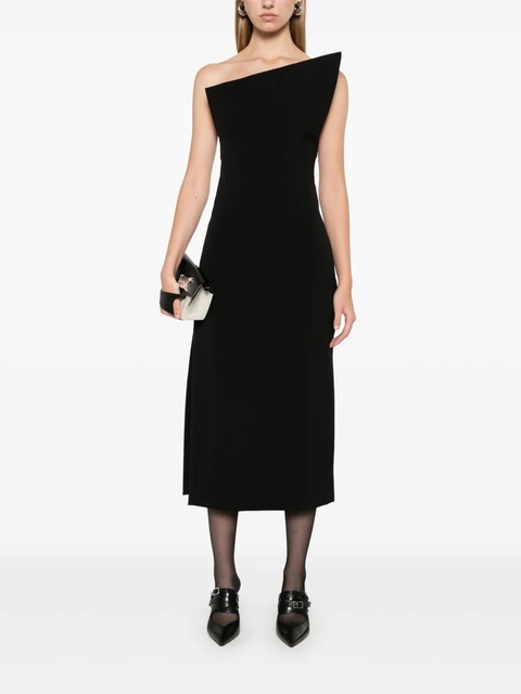 Sportmax asymmetric midi dress - Black - zdjęcie produktu nr 1
