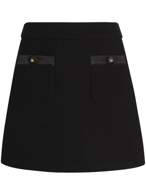 Dolce & Gabbana A-line mini skirt - Black - zdjęcie produktu nr 1