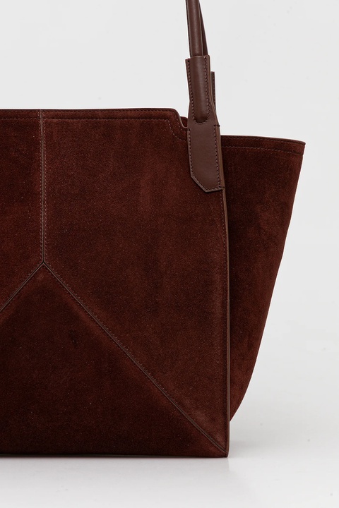 Victoria Beckham torebka skórzana kolor brązowy B325AAC006914A - zdjęcie produktu nr 1