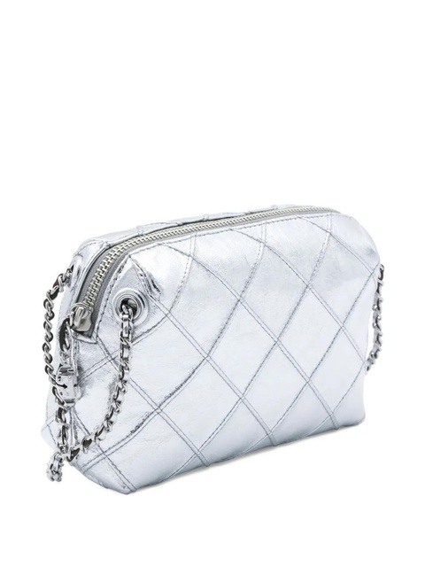 Tory Burch mini Fleming quilted chain-strap cross body bag - Silver - zdjęcie produktu nr 2