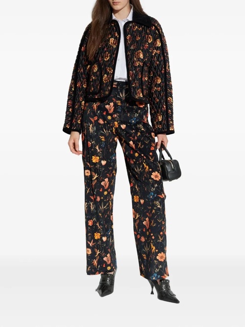 Burberry quilted floral-print jacket - Black - zdjęcie produktu nr 1